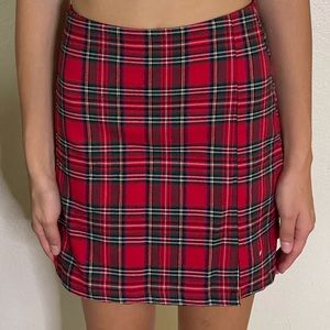 Brandy Melville Plaid Skirt One Size